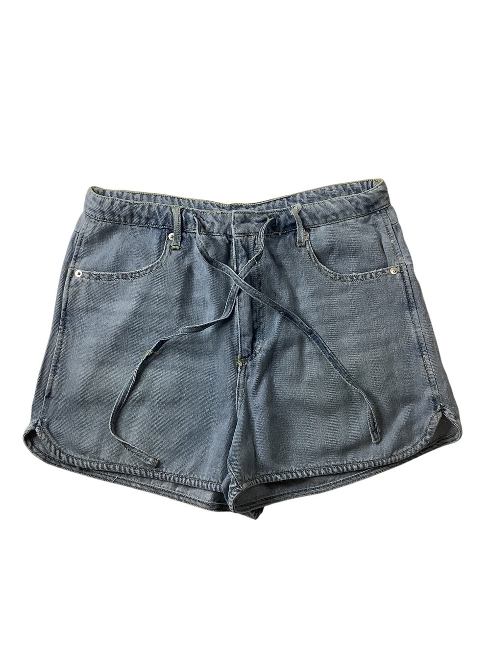 Current/Elliott Light Blue Denim Drawstring Shorts Size 6